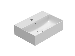 T-EDGE - IN051 - Rectangular single Globothin® washbasin _ Ceramica Globo